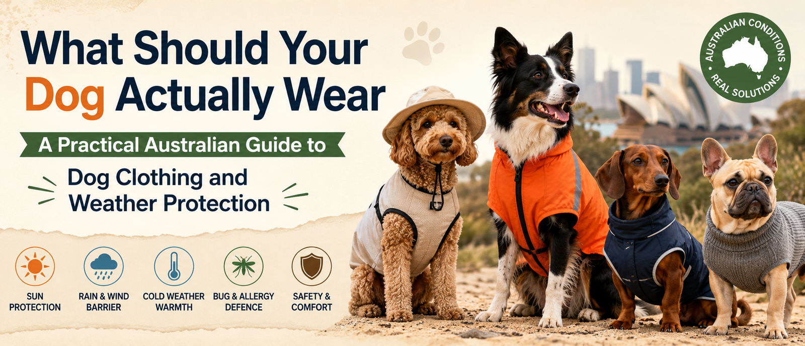 A Practical Australian Guide to Dog Clothing and Weather Protection